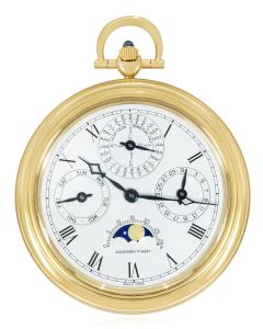 Audemars Piguet. A Rare Yellow Gold Perpetual Calendar Pocket Watch C1990