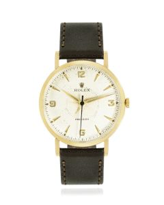 Rolex Vintage Precision 9ct Coin Edged Honeycomb Dial