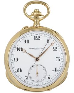Vacheron & Constantin. A Gold Open Face Chronograph Pocket Watch C1924